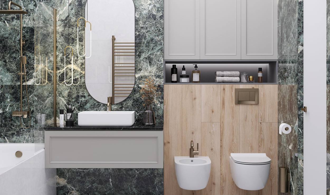 Откройте для себя Collection Nembus Green от LAPARET: Торжество мрамора и элегантности