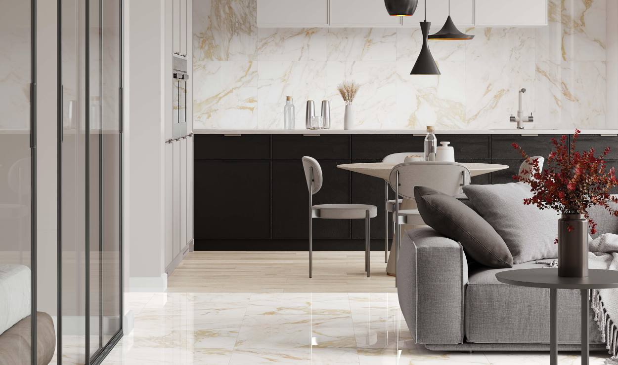 Новые Тенденции в Дизайне Интерьеров: Коллекция Calacatta Oro от LAPARET